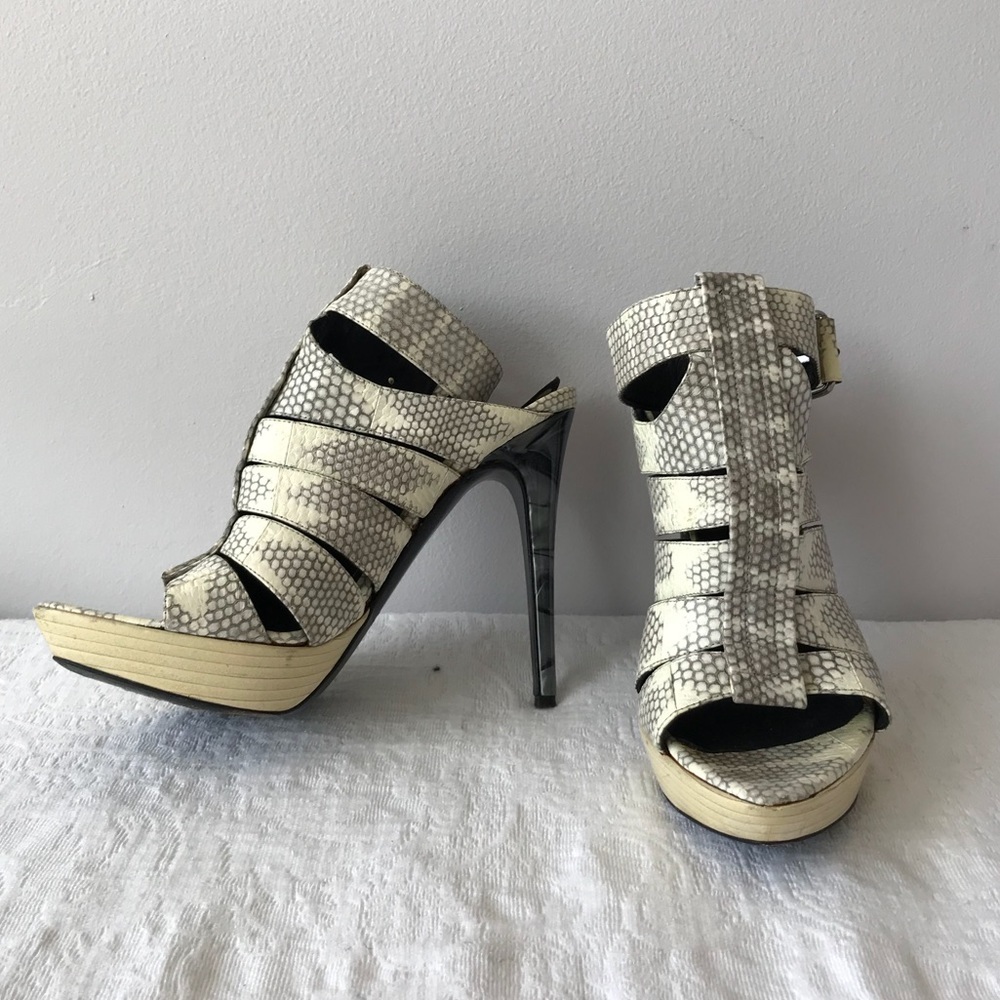 Devi Kroell**Exotic Python Snake Skin White Stile… - image 2